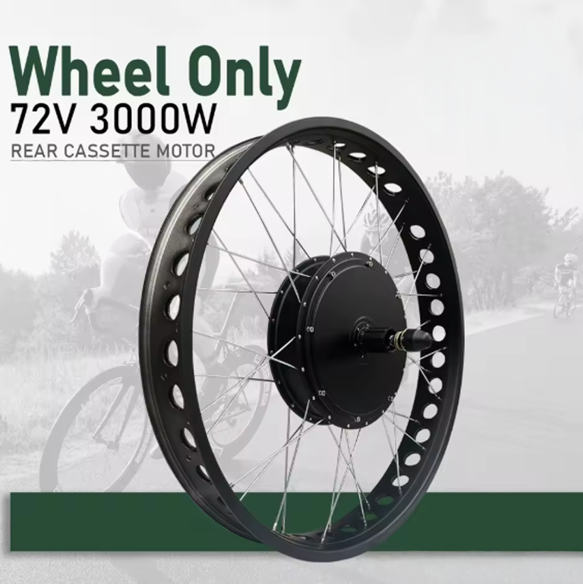 3000w 72v Motor e-bike pour FATBIKE
